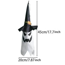 Load image into Gallery viewer, 2-Piece Set: Glowing Ghost Witch Hat Halloween Decorations