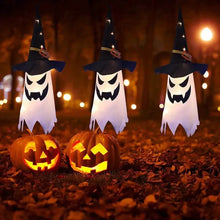 Load image into Gallery viewer, 2-Piece Set: Glowing Ghost Witch Hat Halloween Decorations