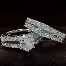 Load image into Gallery viewer, 2-Piece Set: Gold Inlays with Zirconia Rings