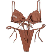 Load image into Gallery viewer, 2-Piece Set: Thong Brazilian Bikini Swimsuit