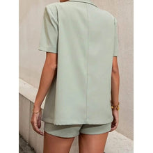 Load image into Gallery viewer, 2-Piece Set: Women's Solid Color Blazer Shorts