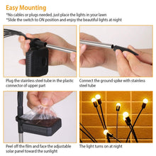 Load image into Gallery viewer, 2-Piece: Solar Firefly Lights Swaying Decorative Pathway Lamp