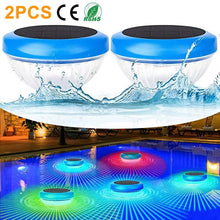 Load image into Gallery viewer, 2-Piece: Solar Powered LED Pool Light Gradient Multicolor Changing