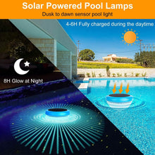 Load image into Gallery viewer, 2-Piece: Solar Powered LED Pool Light Gradient Multicolor Changing