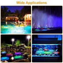 Load image into Gallery viewer, 2-Piece: Solar Powered LED Pool Light Gradient Multicolor Changing