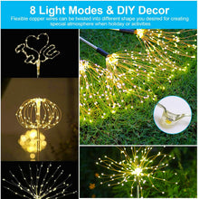 Load image into Gallery viewer, 2-Piece: Solar Powered Starburst Garden Lights