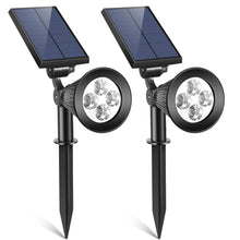 Load image into Gallery viewer, 2-Piece: Solar Spotlight Outdoor Dusk Waterproof