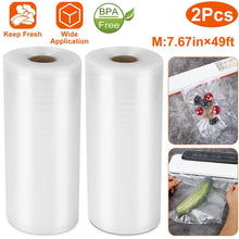 Load image into Gallery viewer, 2-Piece: Vacuum Sealer Bag Rolls