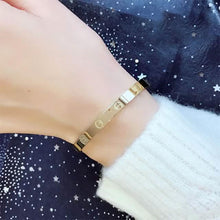 Load image into Gallery viewer, 2-Piece: Women's Stainless Steel Zircon Inlay Bracelet