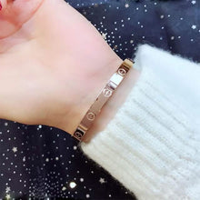Load image into Gallery viewer, 2-Piece: Women's Stainless Steel Zircon Inlay Bracelet