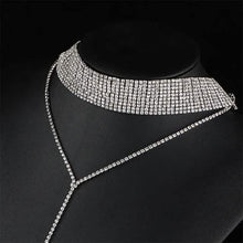 Load image into Gallery viewer, 2-Piece: Women's Synthetic Diamond Y Necklace