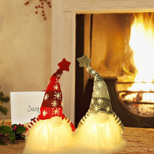 Load image into Gallery viewer, 2-Pieces: 11" Lighted Christmas Gnome Santa