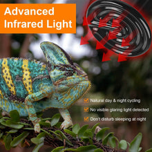 Load image into Gallery viewer, 2-Pieces: 150W Infrared Reptile Heat Lamp No Light Emitting