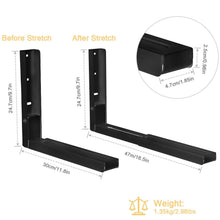 Load image into Gallery viewer, 2-Pieces: Adjustable Wall Mount Microwave Brackets