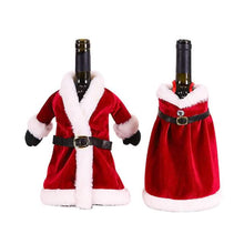 Load image into Gallery viewer, 2-Pieces: Christmas Wine Bottle Cover Merry Christmas Decor