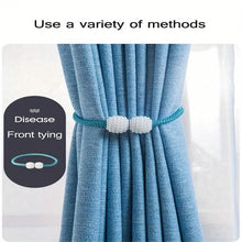Load image into Gallery viewer, 2-Pieces: Magnetic Curtain Tiebacks with Faux Pearls