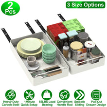 Load image into Gallery viewer, 2-Pieces: Pull Out Cabinet Organizers