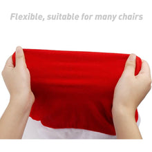 Load image into Gallery viewer, 2-Pieces: Red Hat Dining Chair Slipcovers