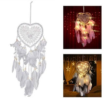 Load image into Gallery viewer, 2-Pieces: Romantic LED Dream Catcher with Feather Dreamcatcher Night Light