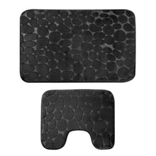 Load image into Gallery viewer, 2-Pieces Set: Bathroom Rugs Luxury Flannel Non-Slip