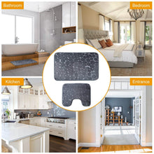 Load image into Gallery viewer, 2-Pieces Set: Bathroom Rugs Luxury Flannel Non-Slip