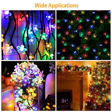 Load image into Gallery viewer, 2-Pieces: Solar Power String Lights 50 LED Beads Fairy Sakura Flower
