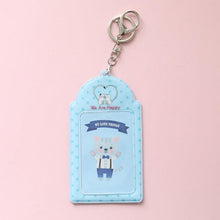 Load image into Gallery viewer, 2 Pockets Colorful Photo Card Holder Pockets for Mini Photo Sticker & Name Card 3 Inch 6.35 x 9cm Photos with Key Chain Album Gifts For Valentines Day