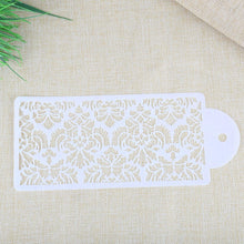 Load image into Gallery viewer, 2 Style Cake Side Cupcake Cake Sugarcraft Decoration Cake Mould Plastic Baking Cake Decorating Tool 2 Pieces Cupcake Stencil Cake Side Decorating Templates Powdered Sugar Template Wedding Cake Decor Flower Molding
