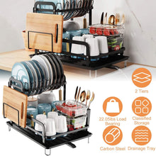 Load image into Gallery viewer, 2-Tier Dish Drying Rack