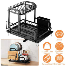 Load image into Gallery viewer, 2-Tier Dish Drying Rack