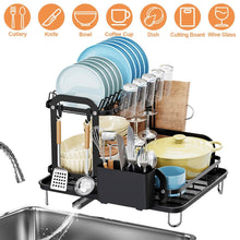 Load image into Gallery viewer, 2-Tier Dish Drying Rack