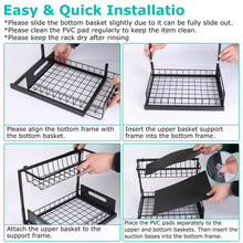 Load image into Gallery viewer, 2-Tier Under Sink Organizer Pull Out Basket Storage