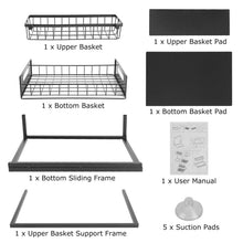 Load image into Gallery viewer, 2-Tier Under Sink Organizer Pull Out Basket Storage