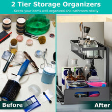 Load image into Gallery viewer, 2-Tier Under Sink Organizer Pull Out Basket Storage