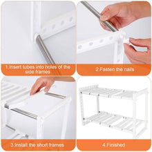 Load image into Gallery viewer, 2-Tier Under Sink Organizer Retractable Space Saving Storage