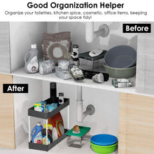 Load image into Gallery viewer, 2-Tier Under Sink Shelf Organizer