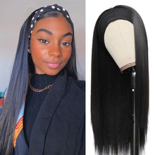 Load image into Gallery viewer, 20 22 24 26 28 30inch Long Straight Headband Wigs Heat Resistant Synthetic Hair Wig Machine Made Wigs For Black Women Cosplay Wigs For Women Gifts for girlfriends