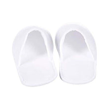 Load image into Gallery viewer, 20-Pairs: Spa Hotel Guest Soft Slippers Closed Toe Disposable Travel Slipper