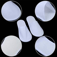 Load image into Gallery viewer, 20-Pairs: Spa Hotel Guest Soft Slippers Closed Toe Disposable Travel Slipper