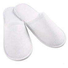 Load image into Gallery viewer, 20-Pairs: Spa Hotel Guest Soft Slippers Closed Toe Disposable Travel Slipper