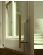 Load image into Gallery viewer, 20 PCS Set Brushed Gold Kitchen Handle Stainless Steel T Bar Door Pull 76mm 96mm Cabinet Knobs and Handles Black Furniture Handle Stainless Steel Kitchen Cupboard Handles Cabinet Handles