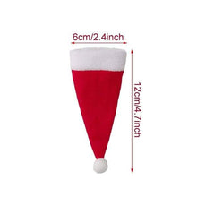 Load image into Gallery viewer, 20-Piece: Christmas Santa Hat Silverware Storage Bag