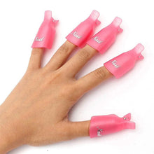 Load image into Gallery viewer, 20-Piece Set: Plastic Acrylic Nail Art Soak Off Cap Clip UV Gel Polish Remover Wrap Tool