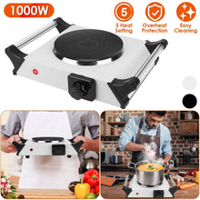 Load image into Gallery viewer, 2000W Electric Burner Portable Coil Heating Hot Plate Stove Countertop