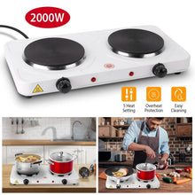 Load image into Gallery viewer, 2000W Portable Double Electric Burner