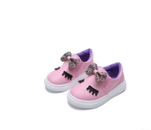 Load image into Gallery viewer, Children's Girls Princess Shoes Bow Big Casual High Quality Material Comfortable No-slip Shoe