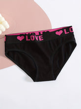 Load image into Gallery viewer, Soft Touch 6-Pack Seamless Bikini Briefs for Women – Colorful Drop Waist Cotton Panties with Stretch Fit & Alphabet Print – Women's Everyday Lingerie & Underwear Essentials for Summer
