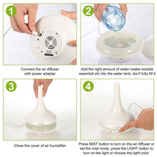 Load image into Gallery viewer, 200ml Cool Mist Humidifier Ultrasonic Aroma Essential