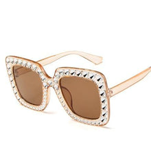 Load image into Gallery viewer, 2024 Modern Shining Diamond Sunglasses Retro Vintage Women Retro Design Flash Square Shades Female Mirror Sunglasses for Summer
