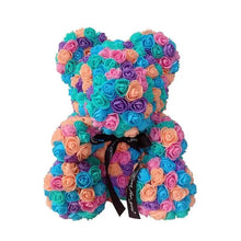 Load image into Gallery viewer, 2021 Cute Artificial Flower Rose of Teddy Bear Christmas Decoration for Home Valentines Women Gifts